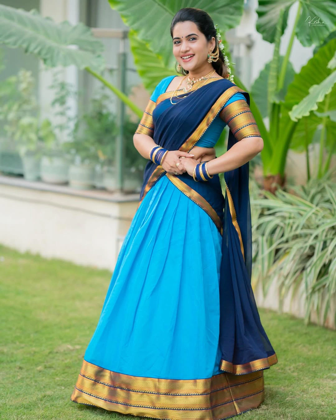 Sravanthi Chokarapu Traditional Telugu Girl Looks