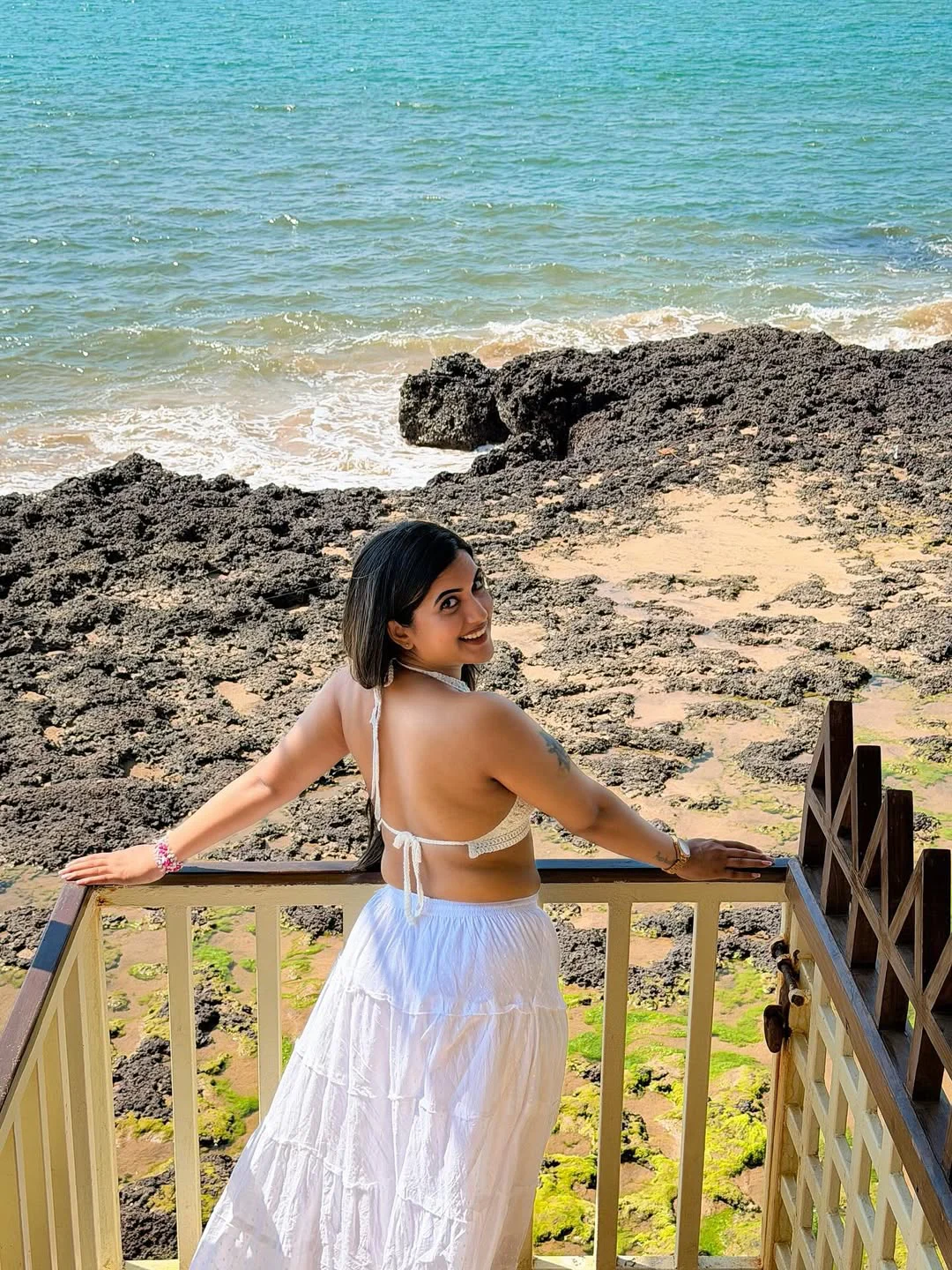 Sravanthi Chokarapu Enjoying Vacation in Goa