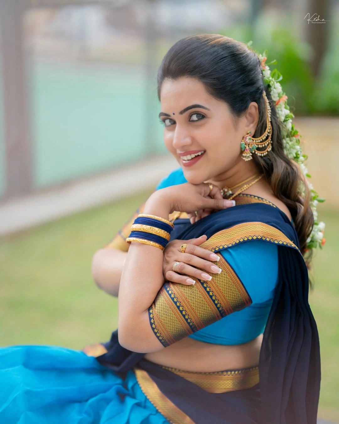 Sravanthi Chokarapu Traditional Telugu Girl Looks