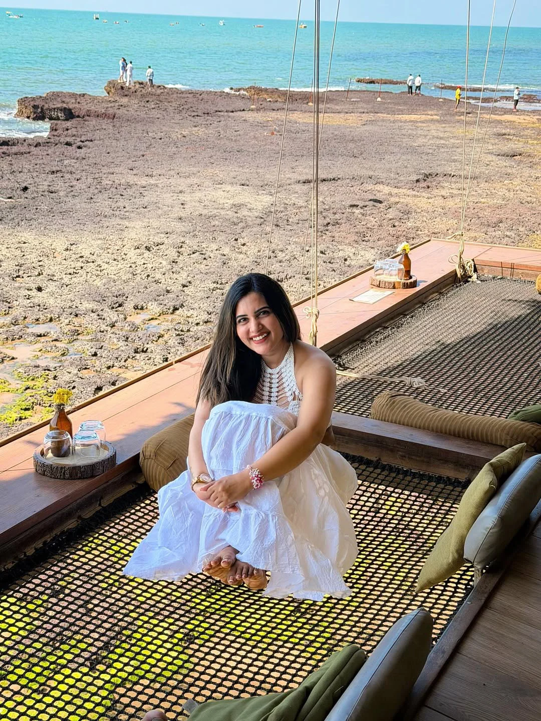 Sravanthi Chokarapu Enjoying Vacation in Goa