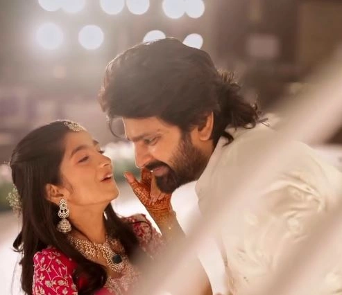 Sree Vishnu Daughter Mridha Saree Function Photos