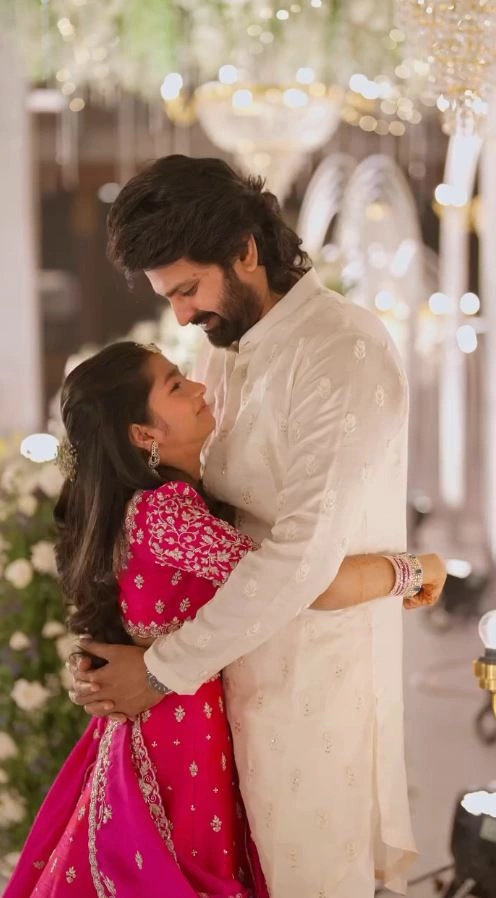 Sree Vishnu Daughter Mridha Saree Function Photos