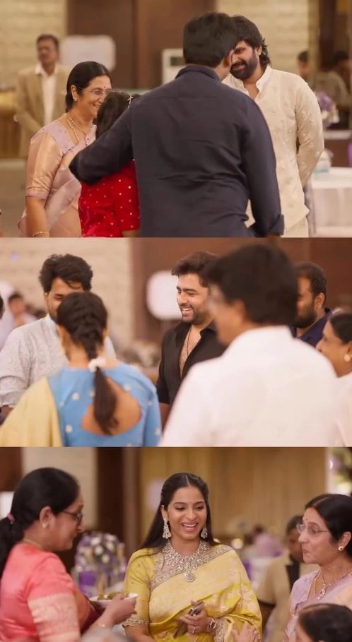 Sree Vishnu Daughter Mridha Saree Function Photos