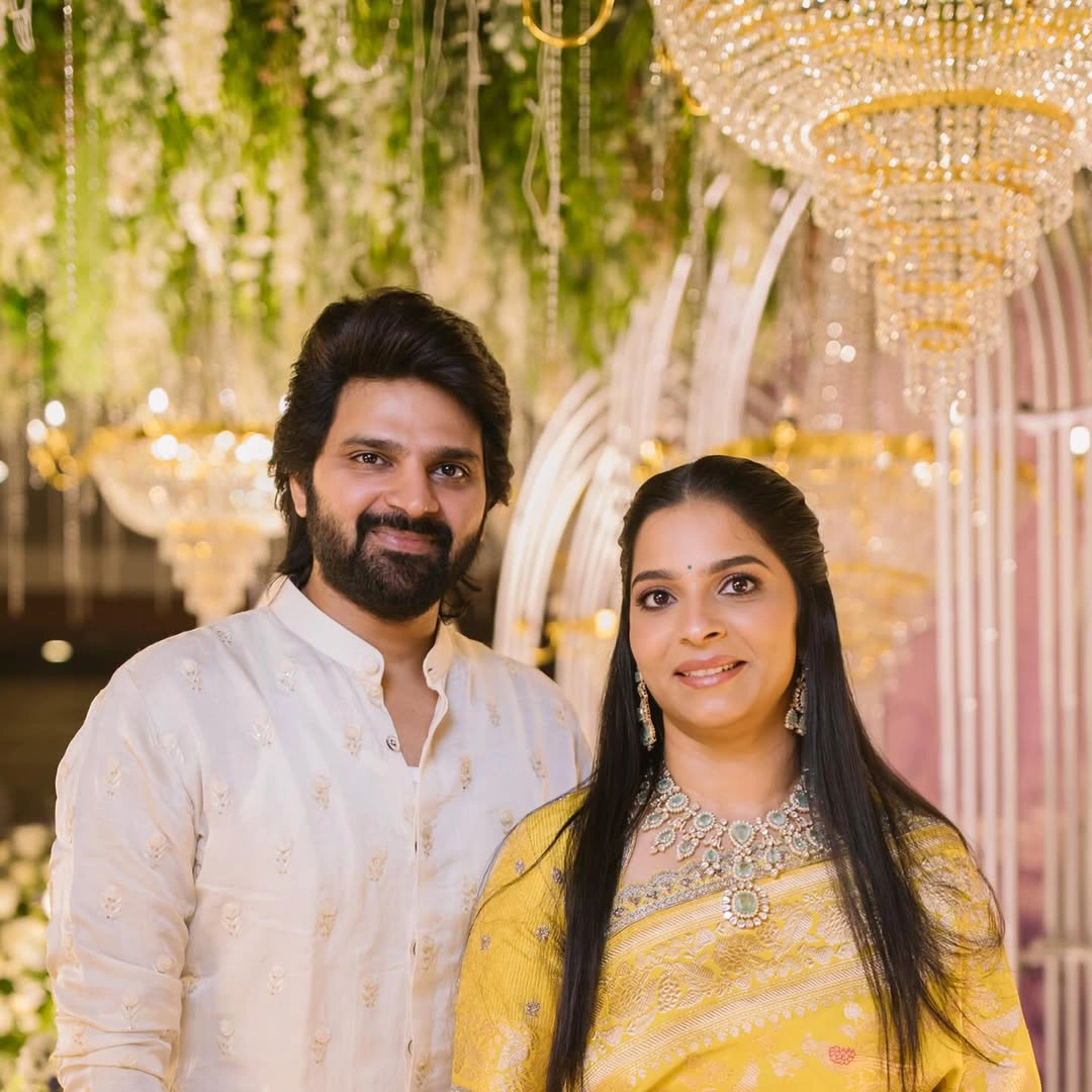 Sree Vishnu Daughter Mridha Saree Function Photos