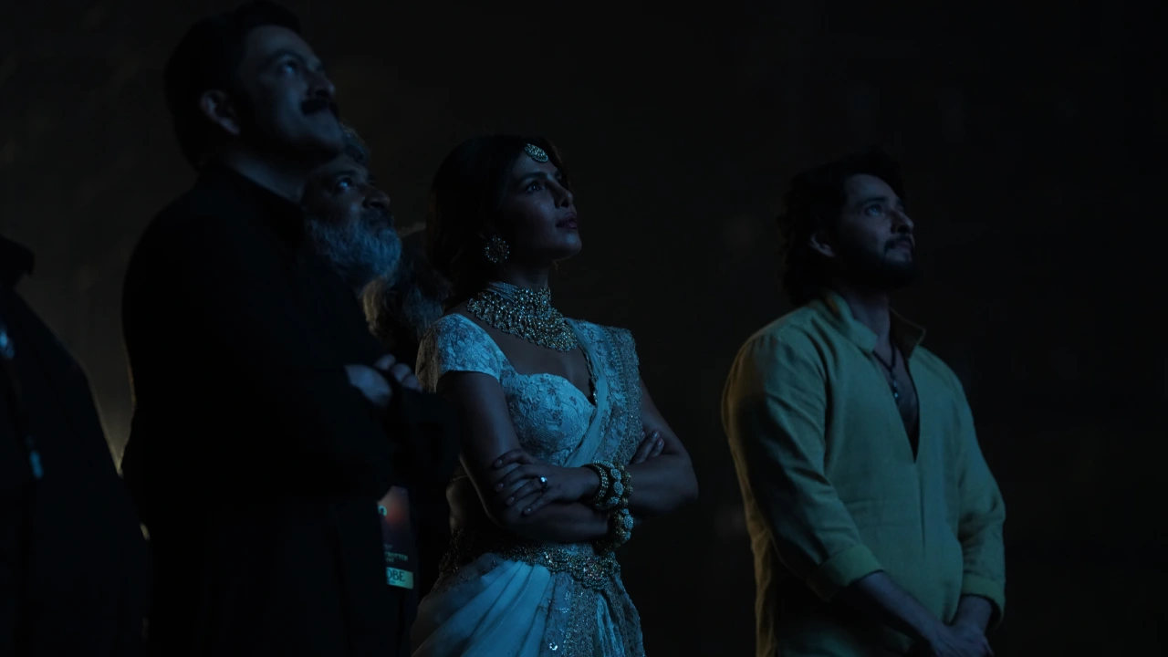 Mahesh Babu Rajamouli Priyanka Chopra Varanasi Movie Title Launch Event Photos