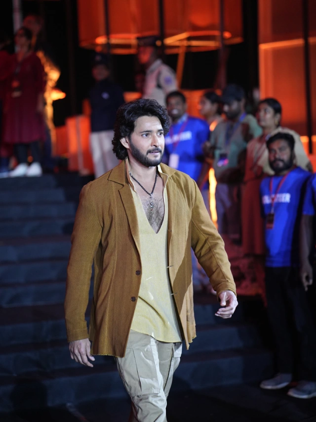 Mahesh Babu Rajamouli Priyanka Chopra Varanasi Movie Title Launch Event Photos