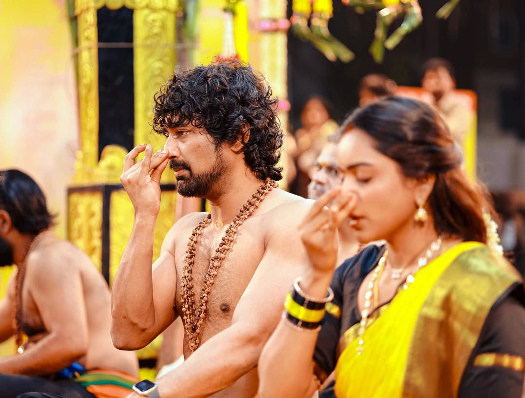 Varun Sandesh Vithika Sheru Performed Ayyappa Swamy Padi Pooja