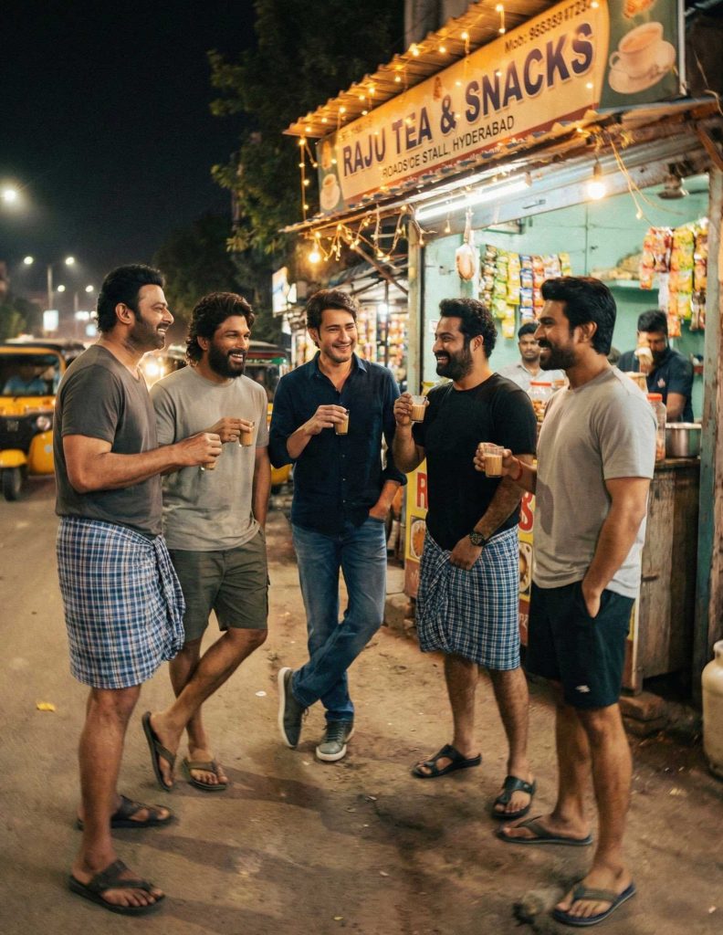 Tollywood Star Heros Meets at One Place AI Photos goes Viral