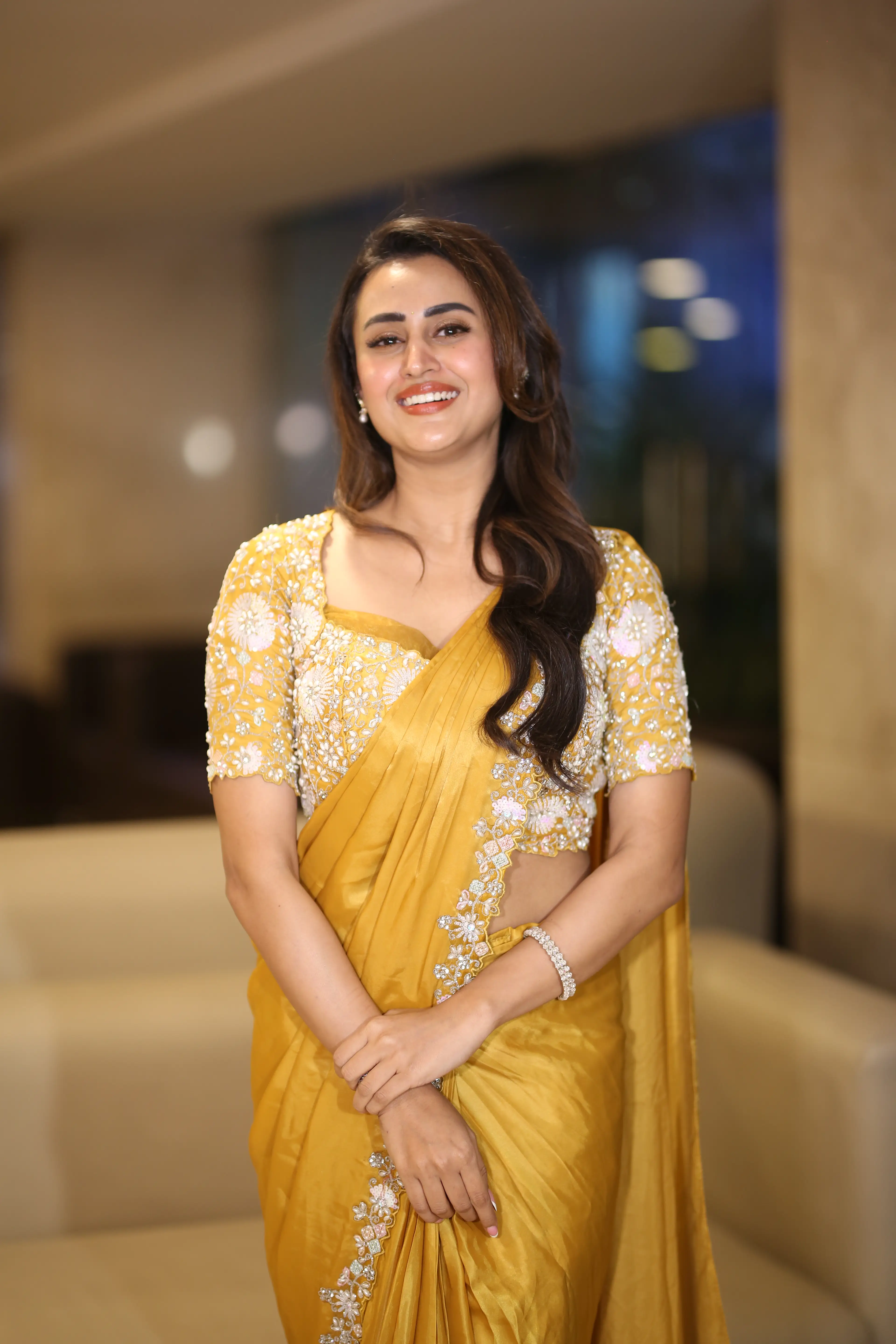 Actress Archana Iyer at the Shambala movie success meet. (1)