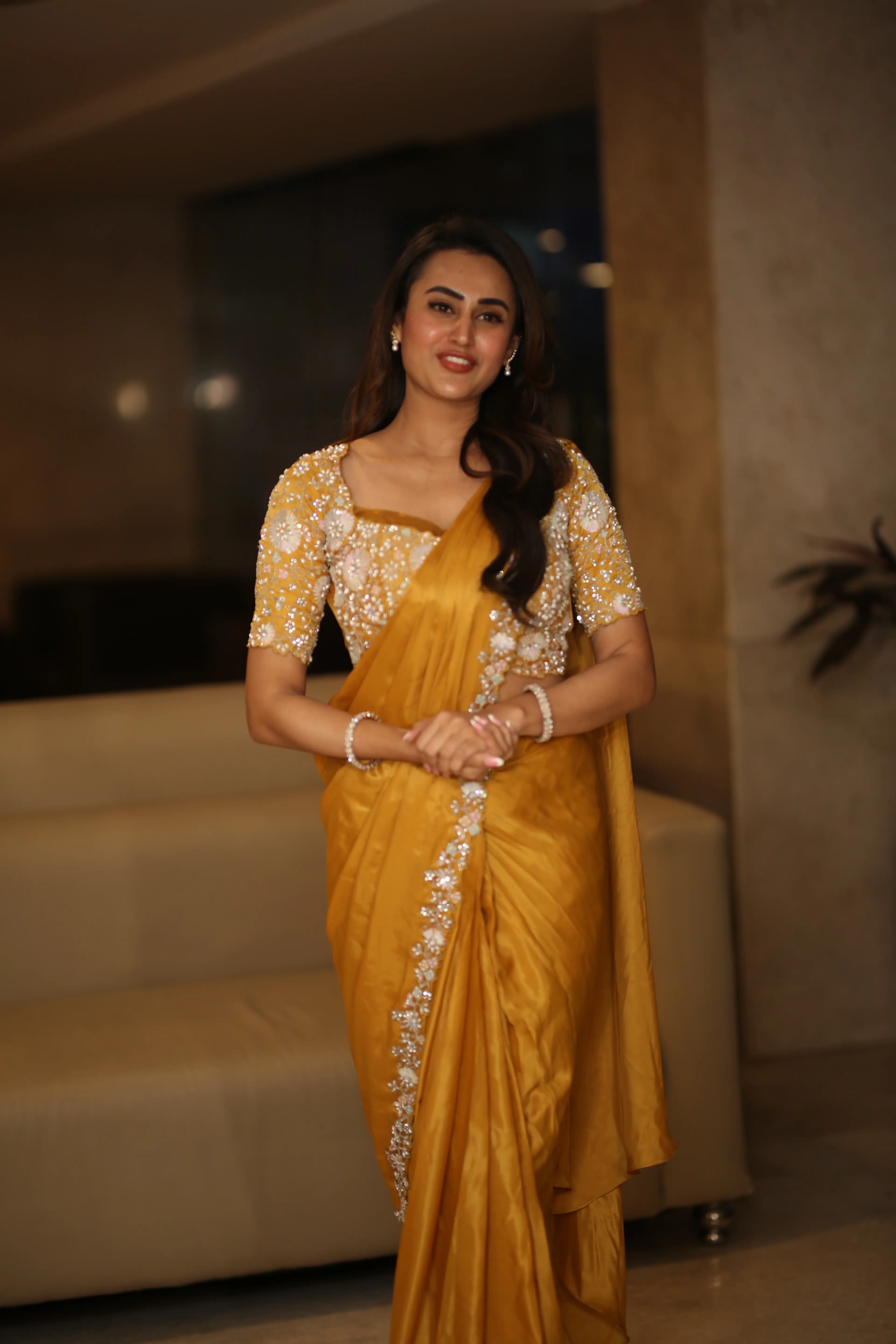 Actress Archana Iyer at the Shambala movie success meet. (1)