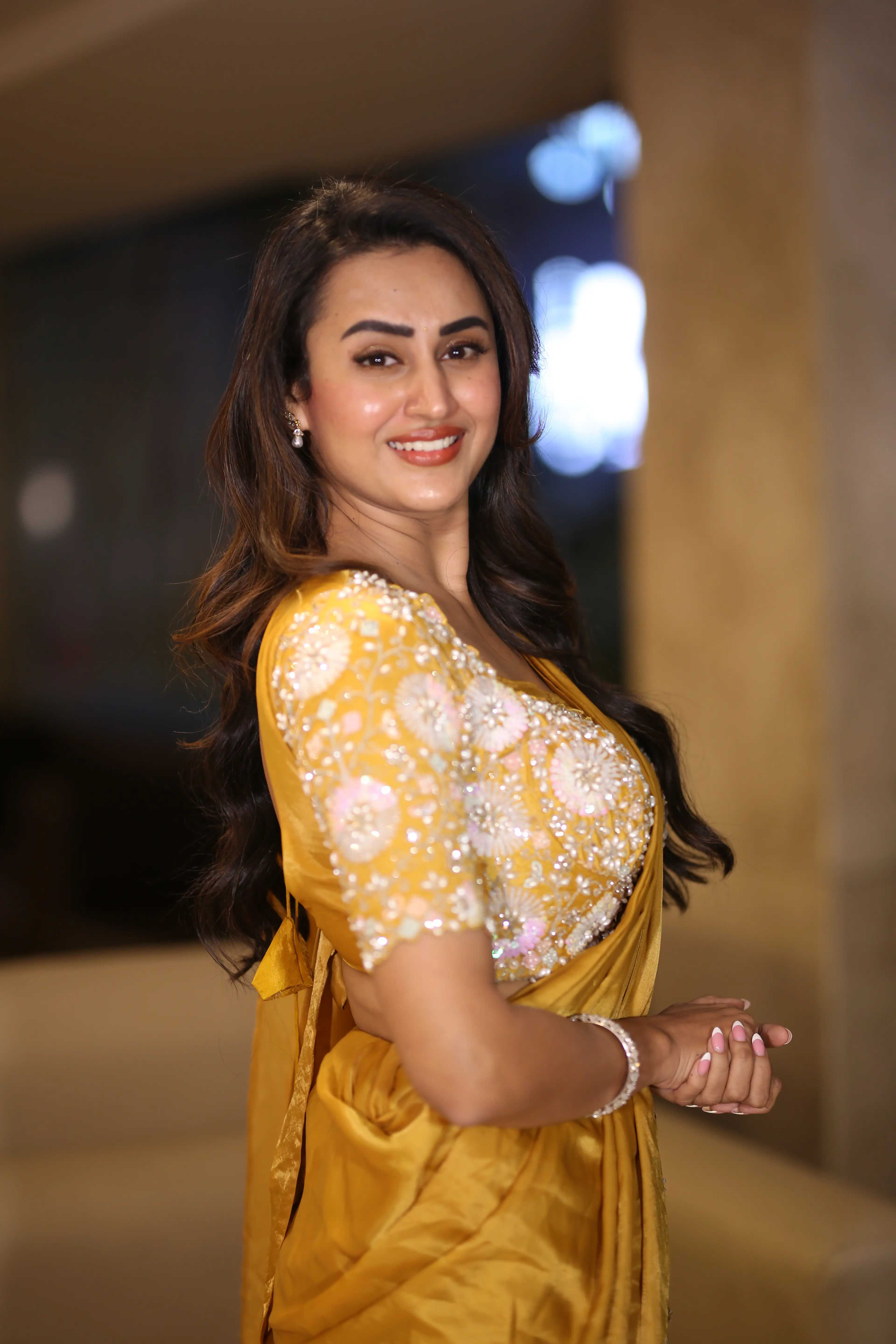 Actress Archana Iyer at the Shambala movie success meet. (1)