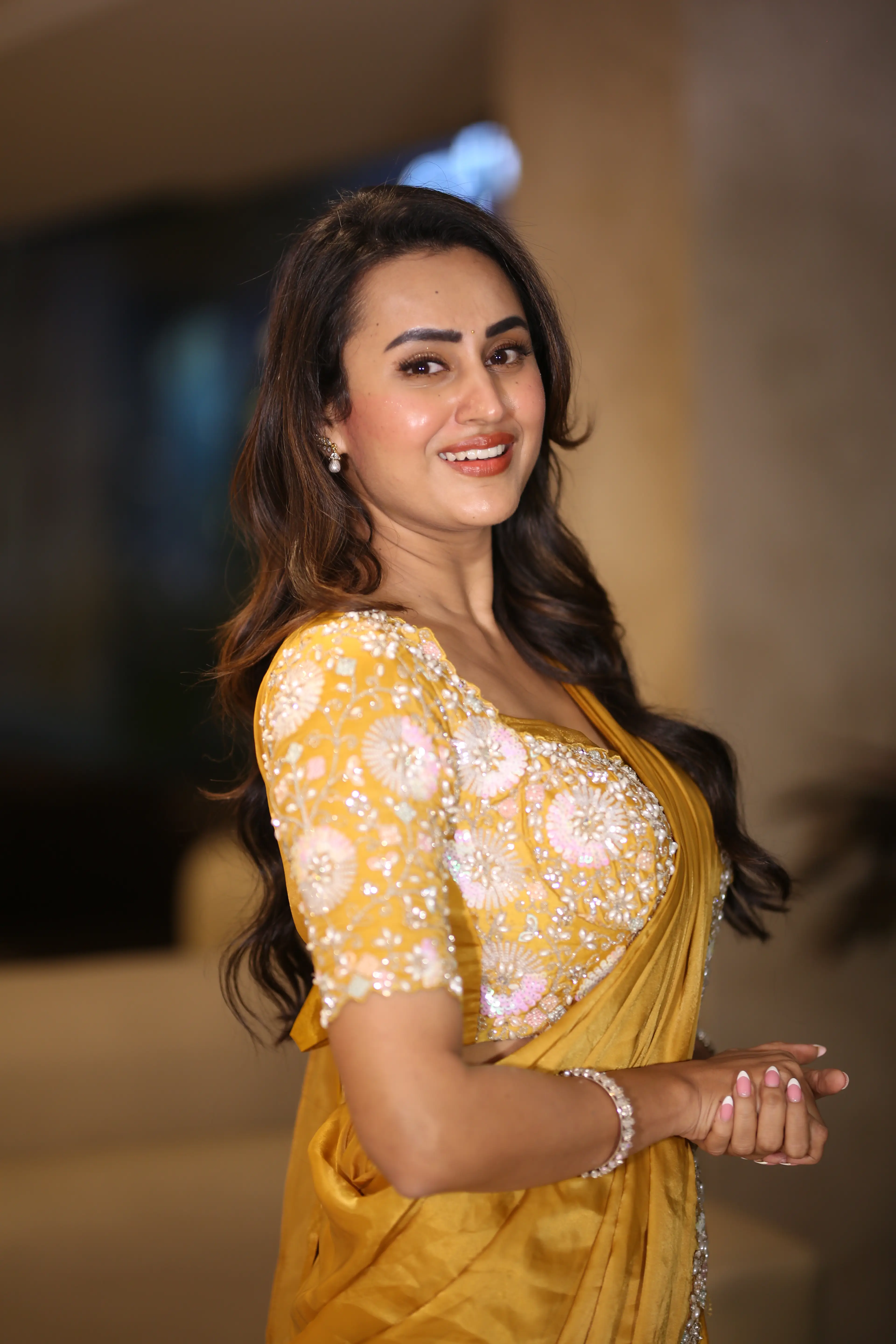 Actress Archana Iyer at the Shambala movie success meet. (1)