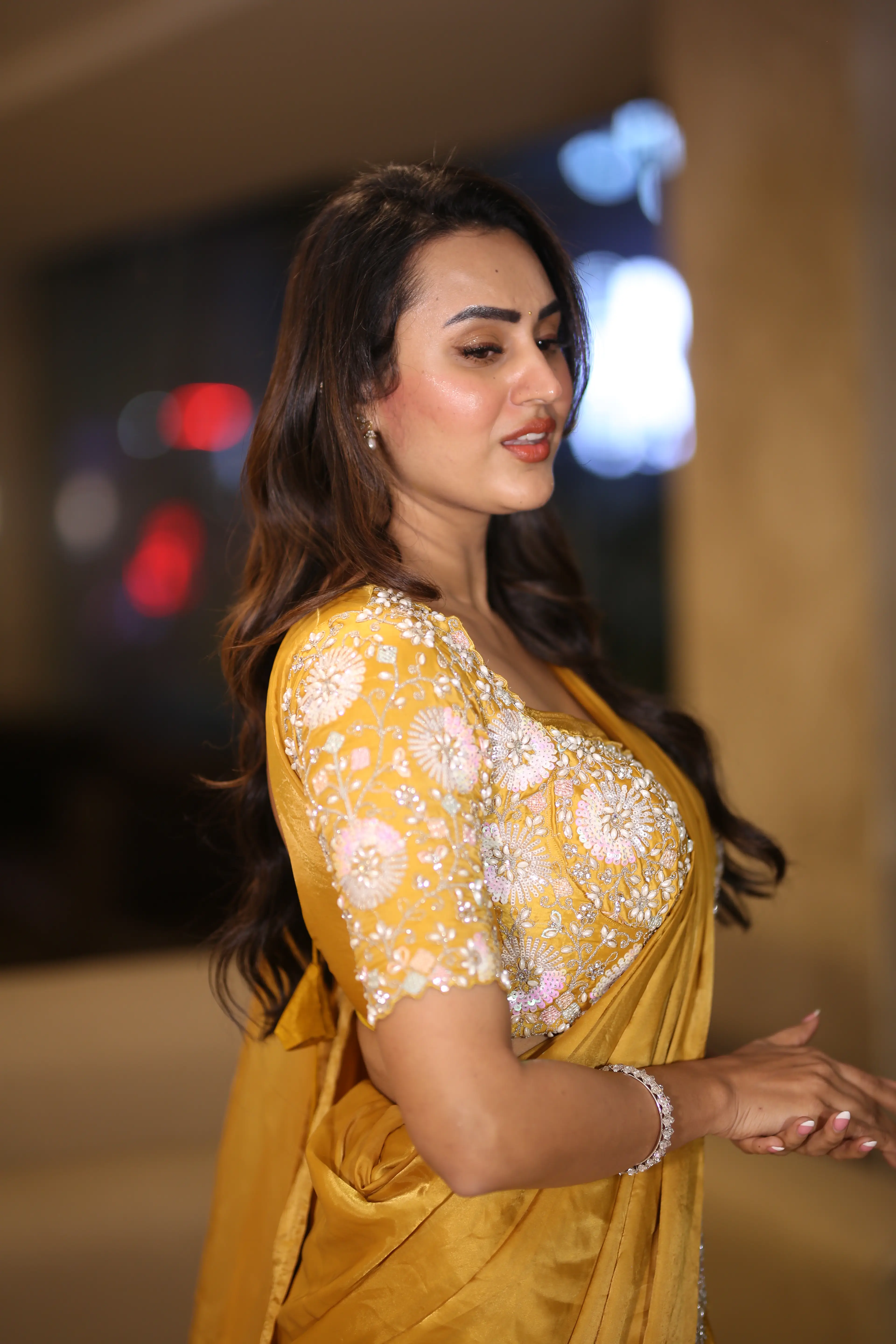 Actress Archana Iyer at the Shambala movie success meet. (1)