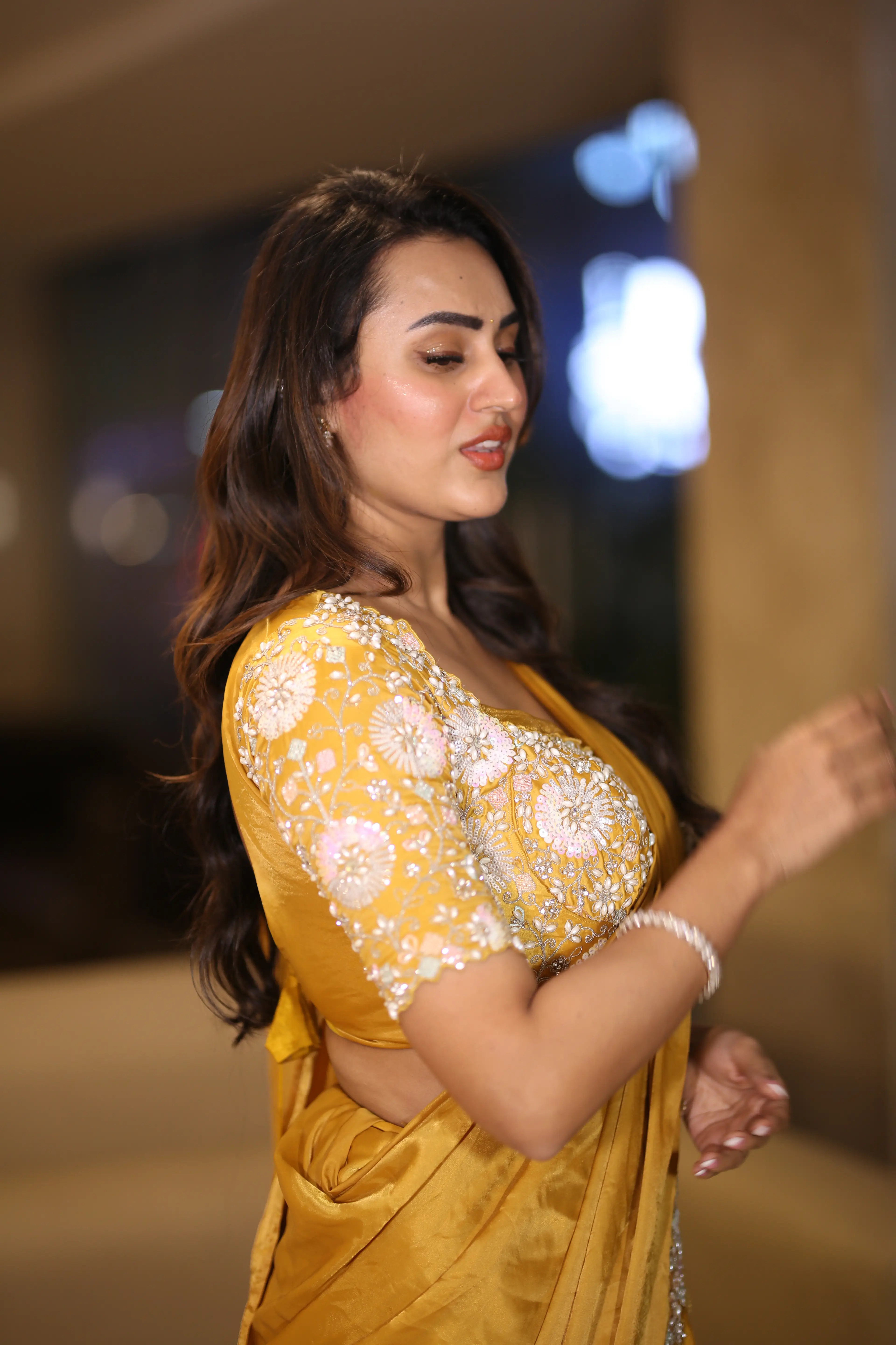 Actress Archana Iyer at the Shambala movie success meet. (1)