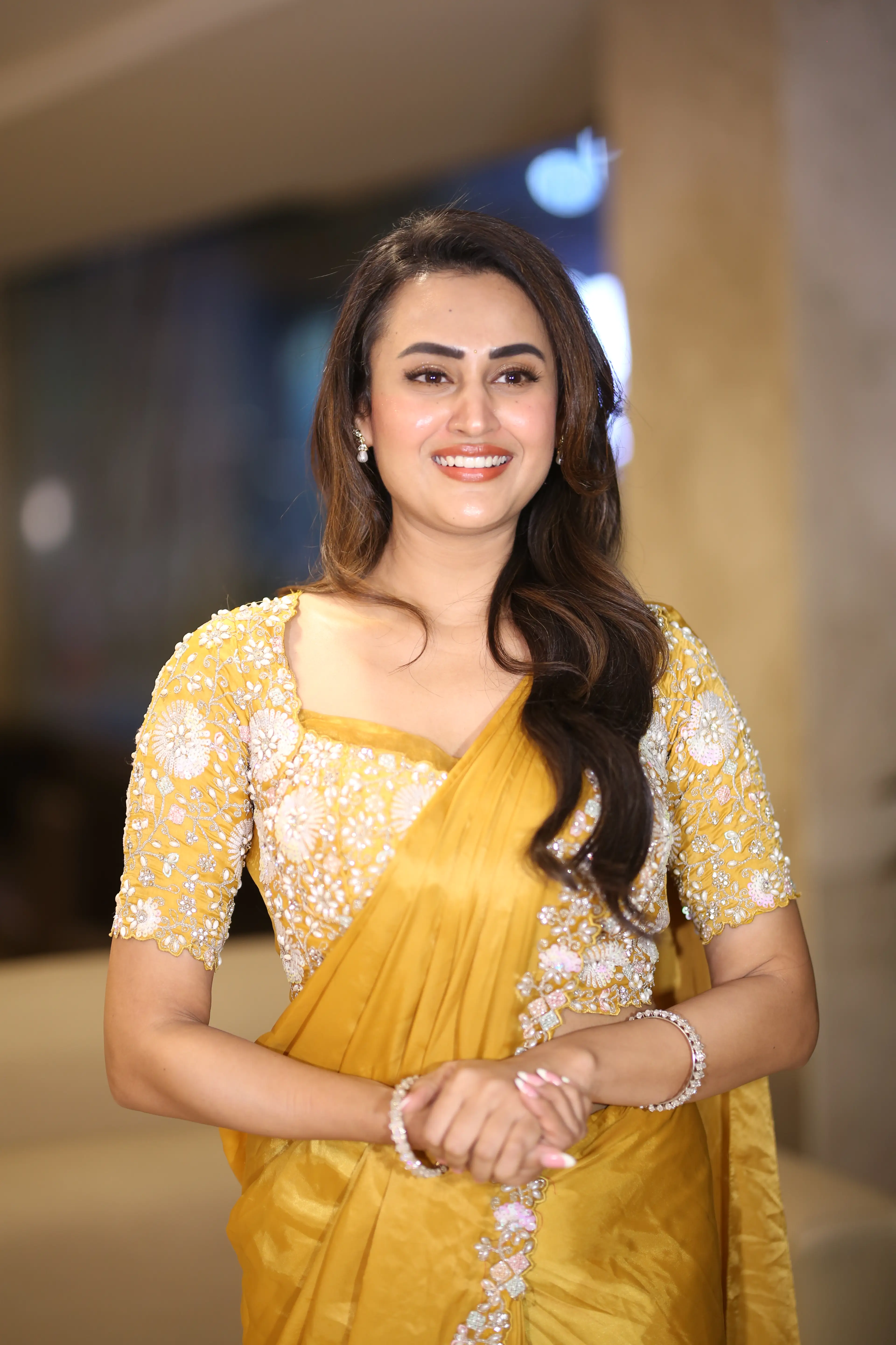 Actress Archana Iyer at the Shambala movie success meet. (1)