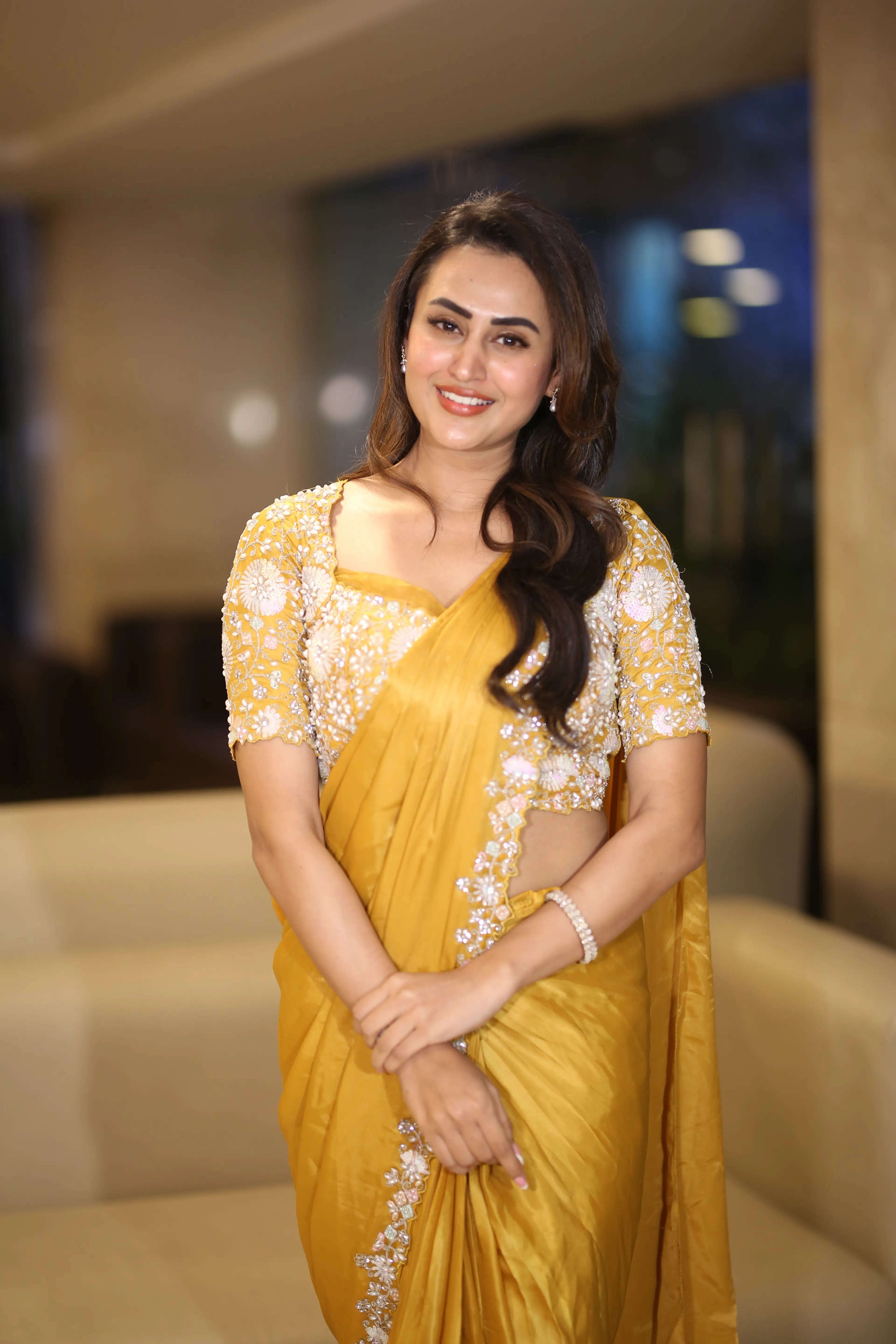 Actress Archana Iyer at the Shambala movie success meet. (1)