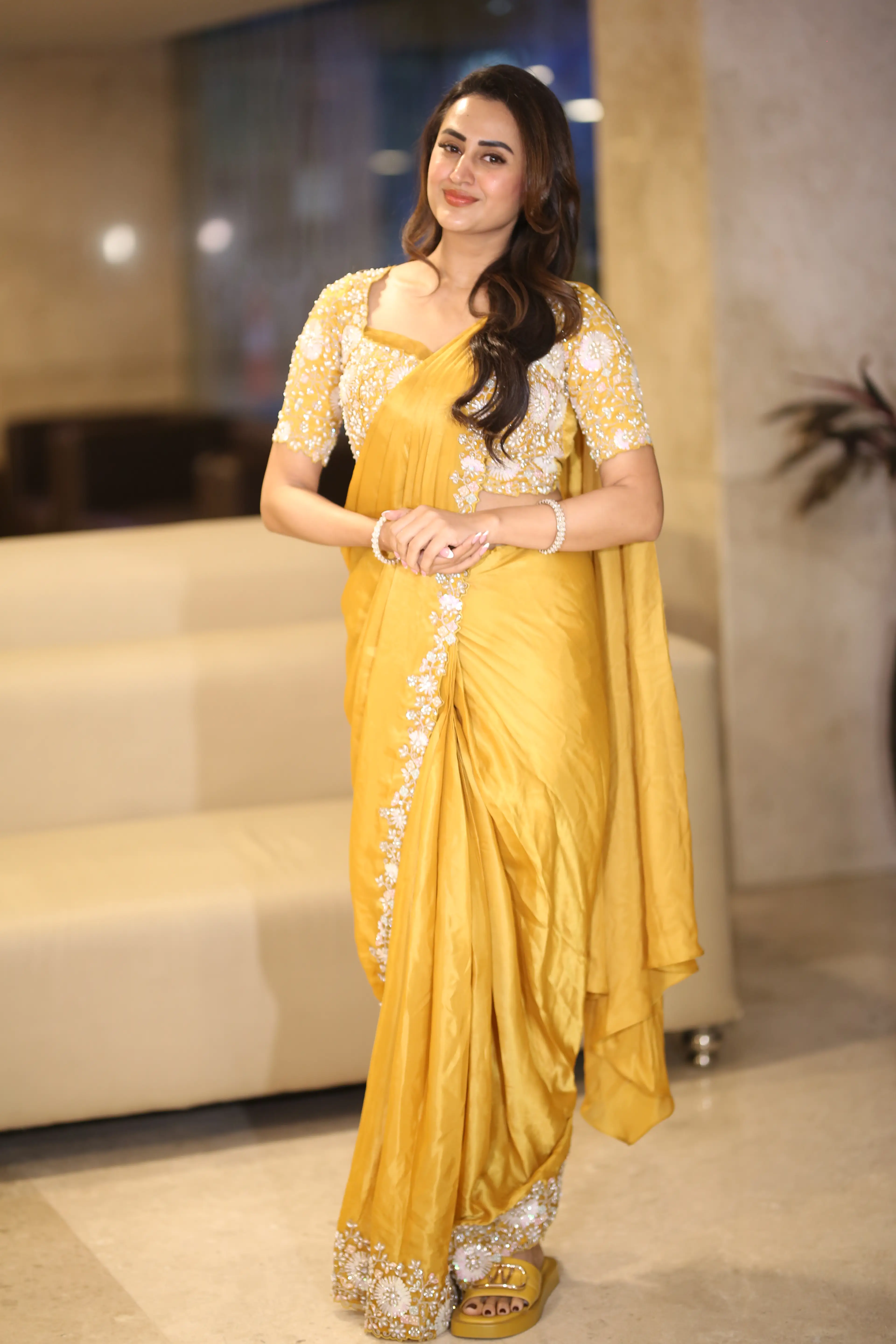 Actress Archana Iyer at the Shambala movie success meet. (1)