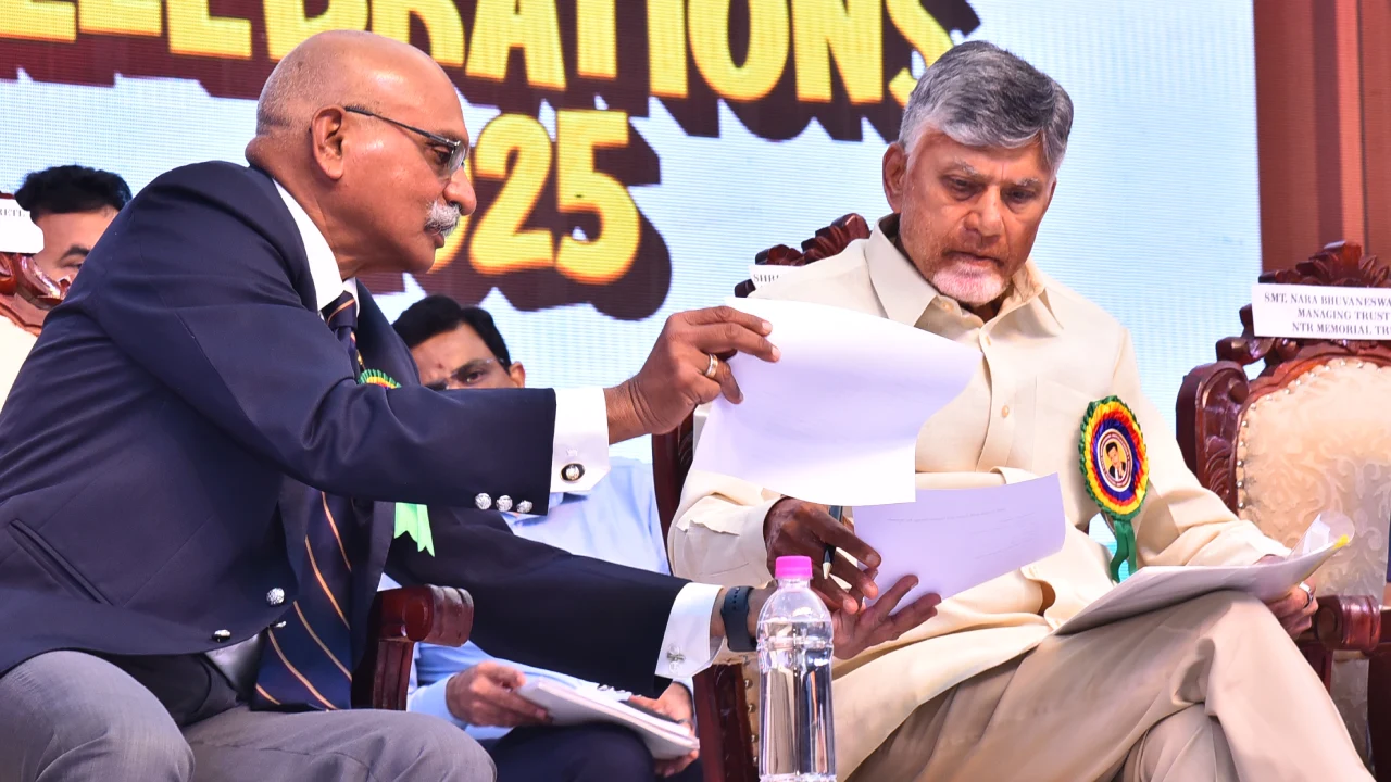 CM Chandrababu Naidu and Bhuvaneshwari Attends to NTR Education institutions Annual Day Celebrations