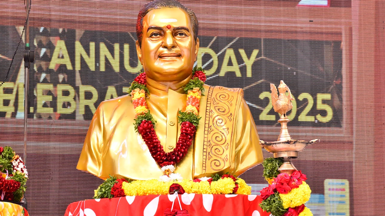 CM Chandrababu Naidu and Bhuvaneshwari Attends to NTR Education institutions Annual Day Celebrations