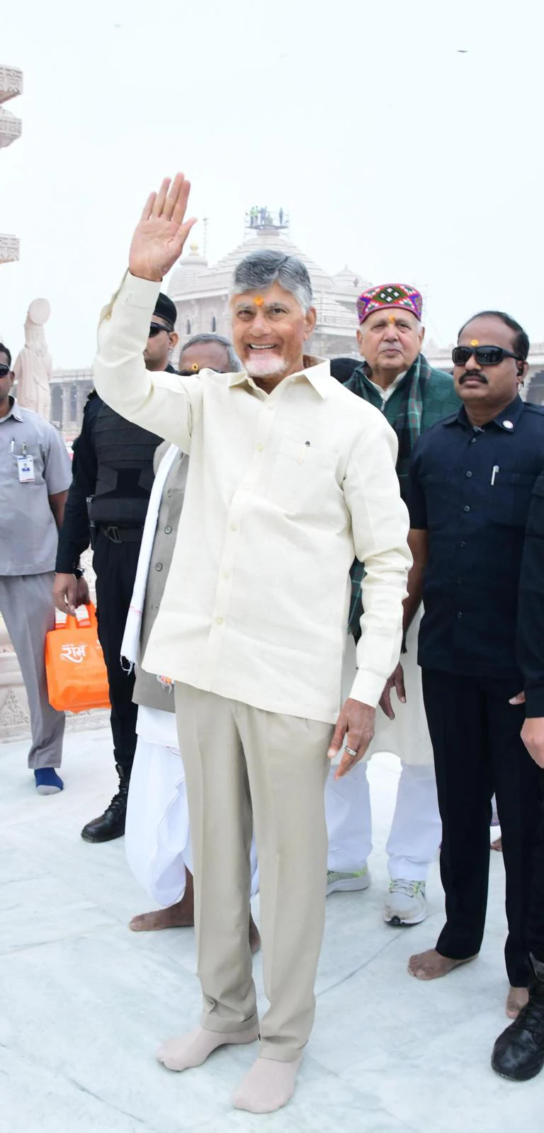 CM Nara Chandrababu Naidu Visits Shri Ram Janmabhoomi Mandir in Ayodhya