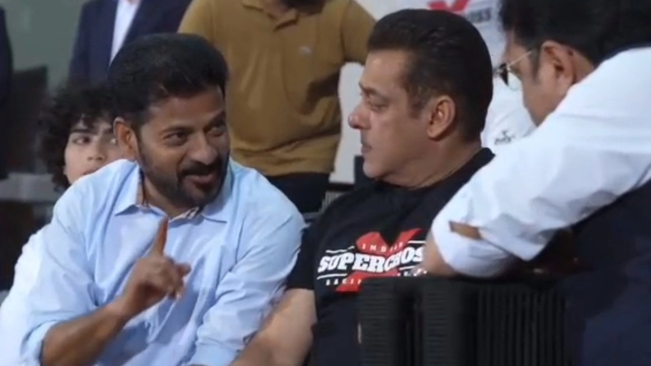CM Revanth Reddy and Salman Khan joined at the launch of Indian Super Cross Racing League Season 2 in Hyderabad