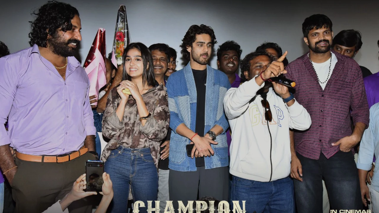 Roshan Anaswara Rajan Champion Movie Success Tour in Kadapa