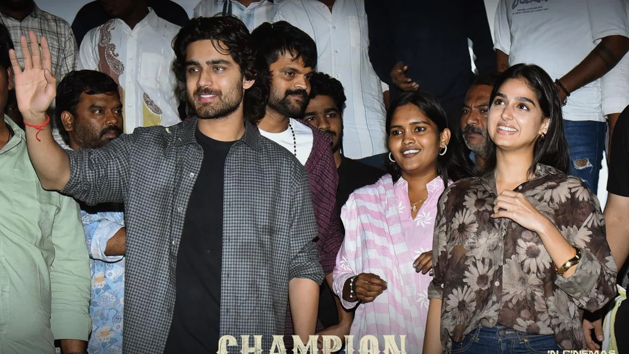 Roshan Anaswara Rajan Champion Movie Success Tour in Kadapa