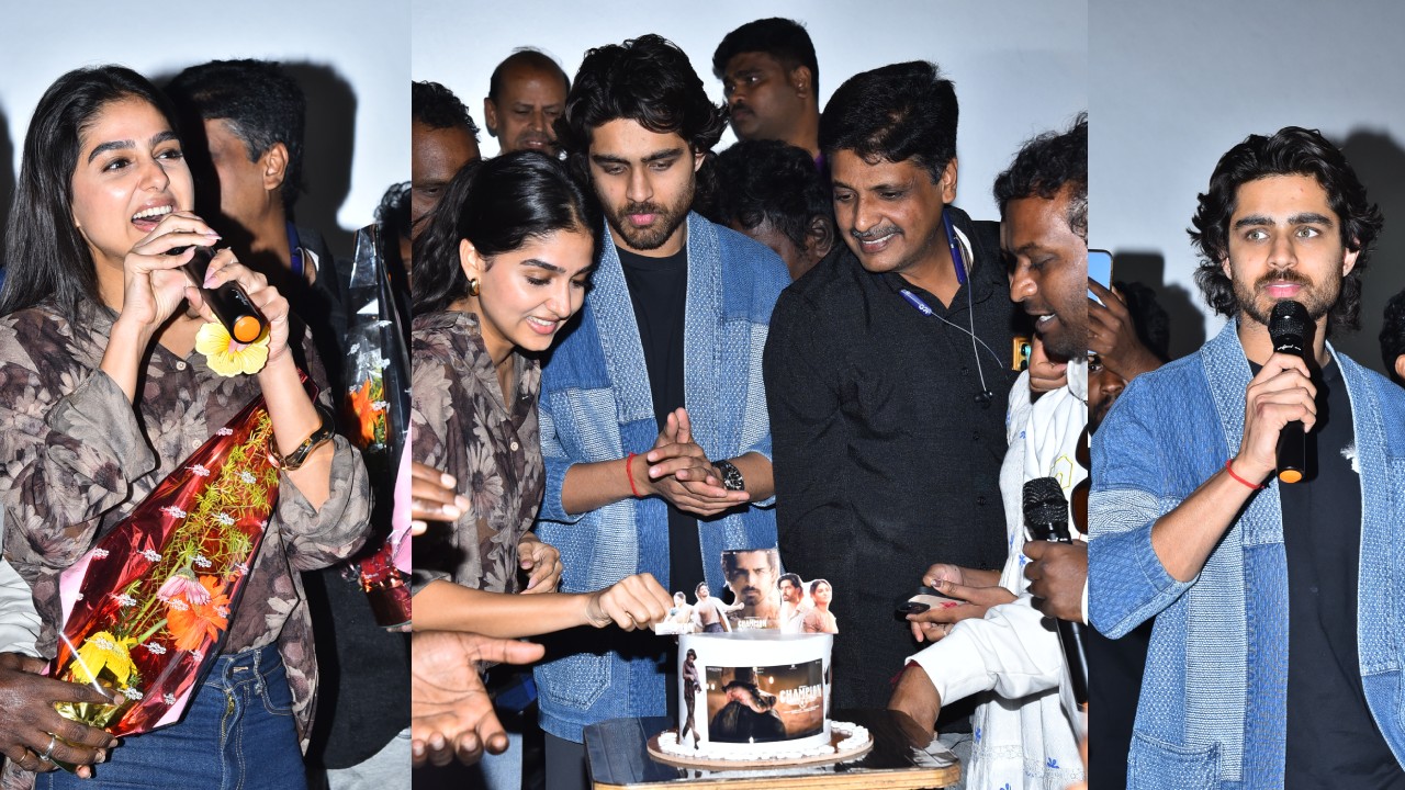 Champion Success Tour : ఛాంపియన్ సక్సెస్ టూర్ ఫొటోలు.. కడపలో రోషన్, అనశ్వర రాజన్..
