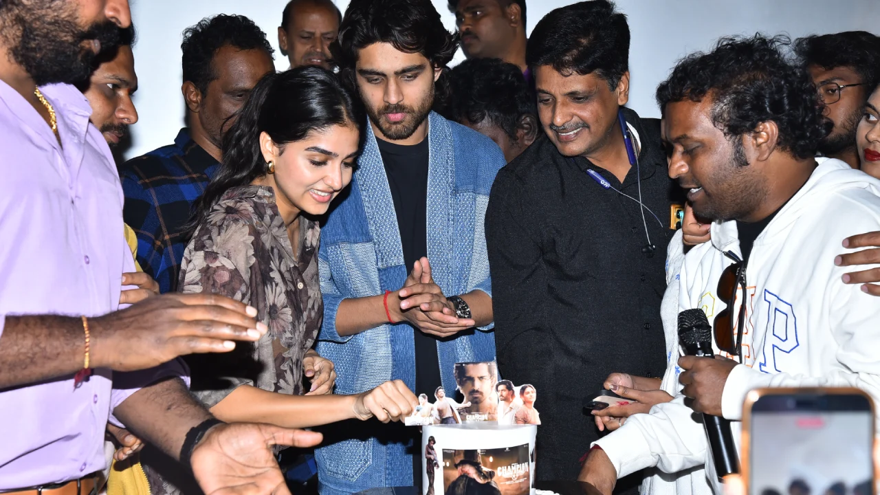 Roshan Anaswara Rajan Champion Movie Success Tour in Kadapa