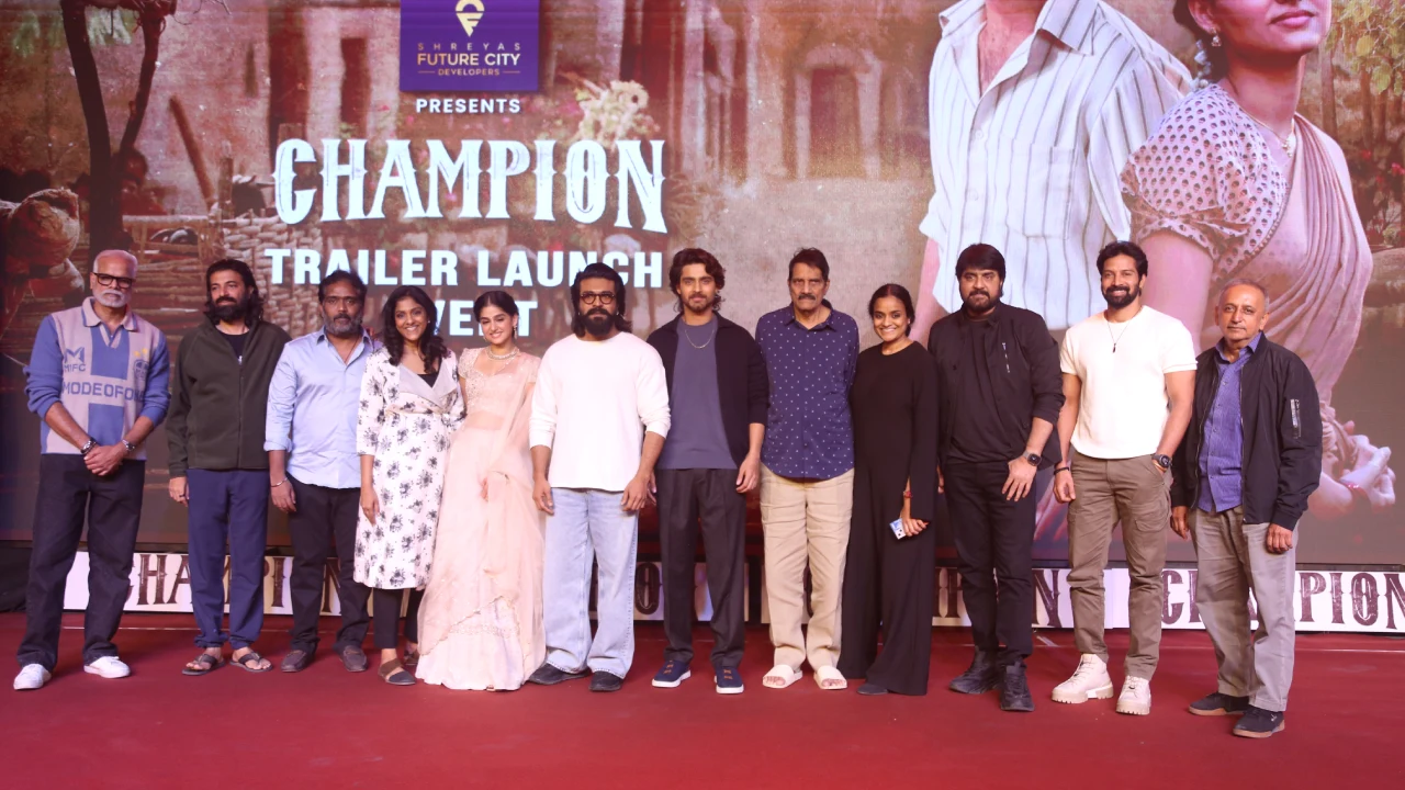 Roshan Anaswara Rajan Champion Trailer Launch Event
