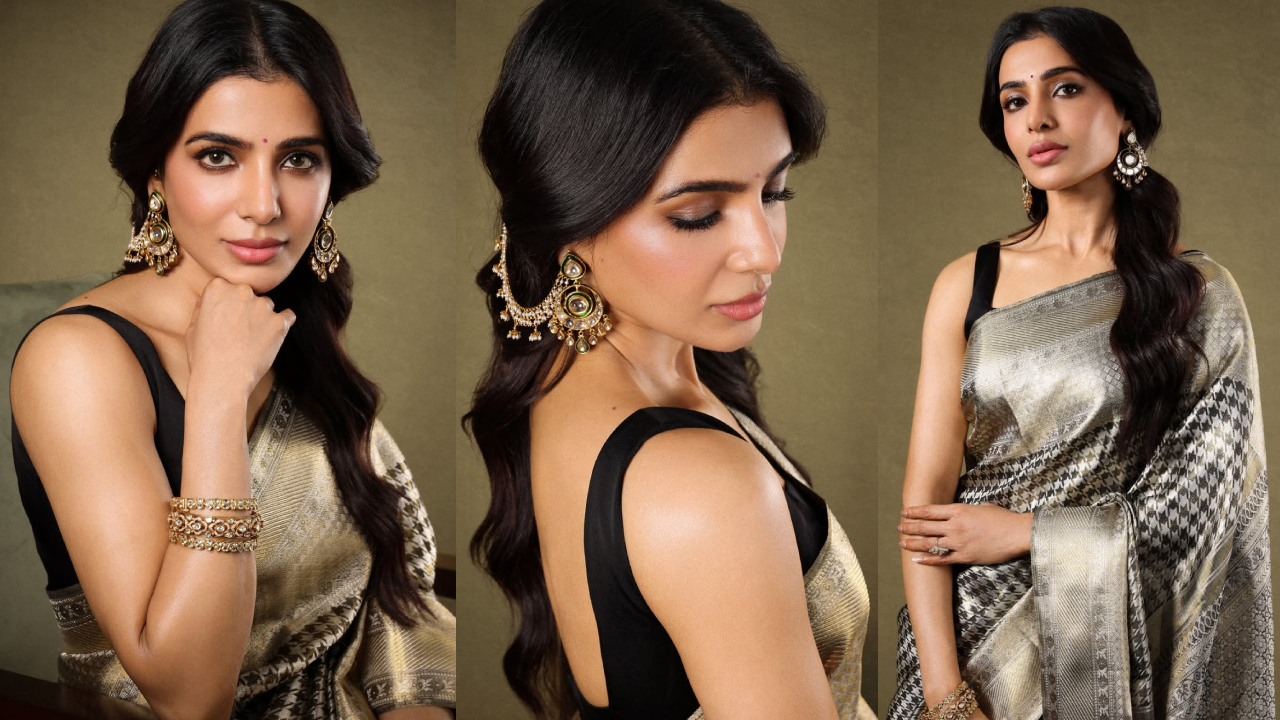Samantha: ట్రెడిషనల్ శారీలో ట్రెండీ లుక్స్.. సామ్ లేటెస్ట్ ఫొటోస్ వైరల్