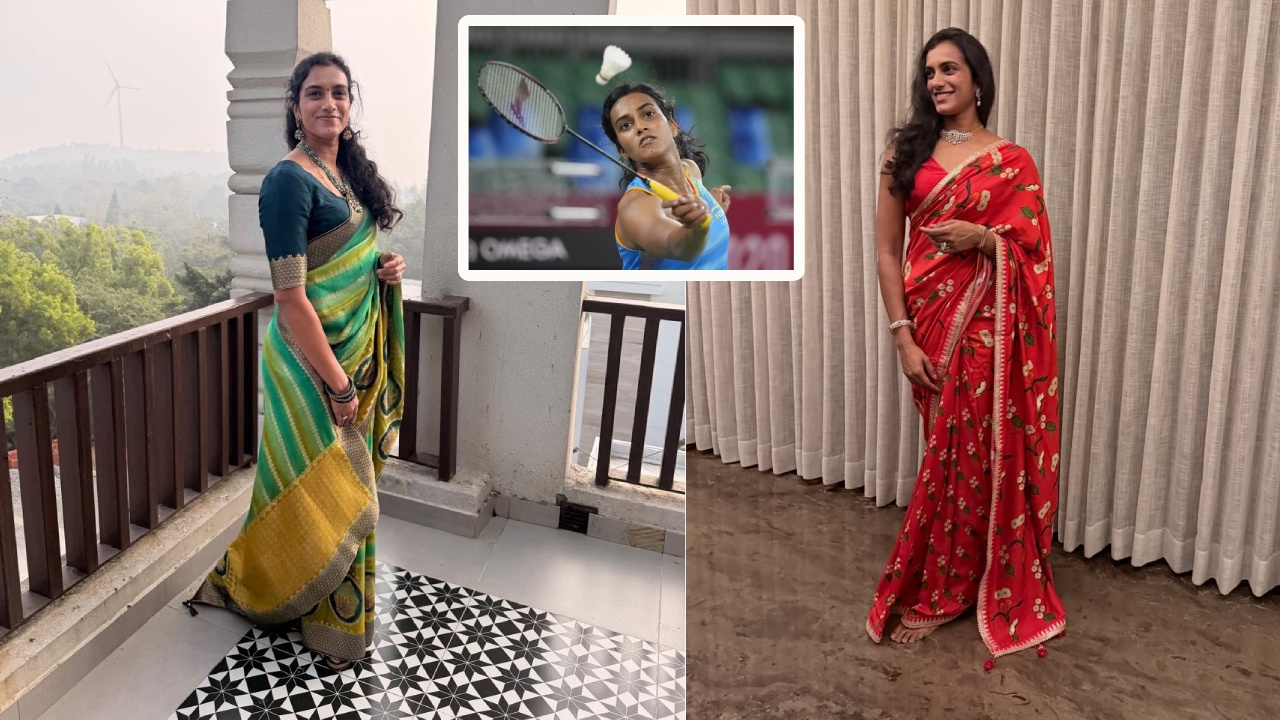 PV Sindhu : చీర‌క‌ట్టులో పీవీ సింధు.. అచ్చమైన తెలుగింటి అమ్మాయి..