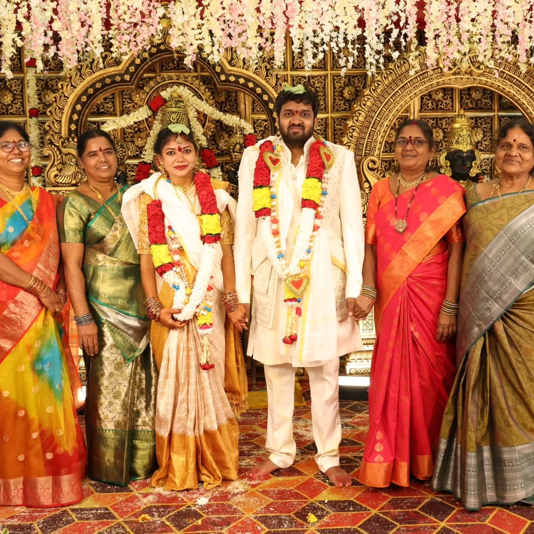 Jabardasth Mahidhar Marriage with his Love Chandrakala Wedding Photos