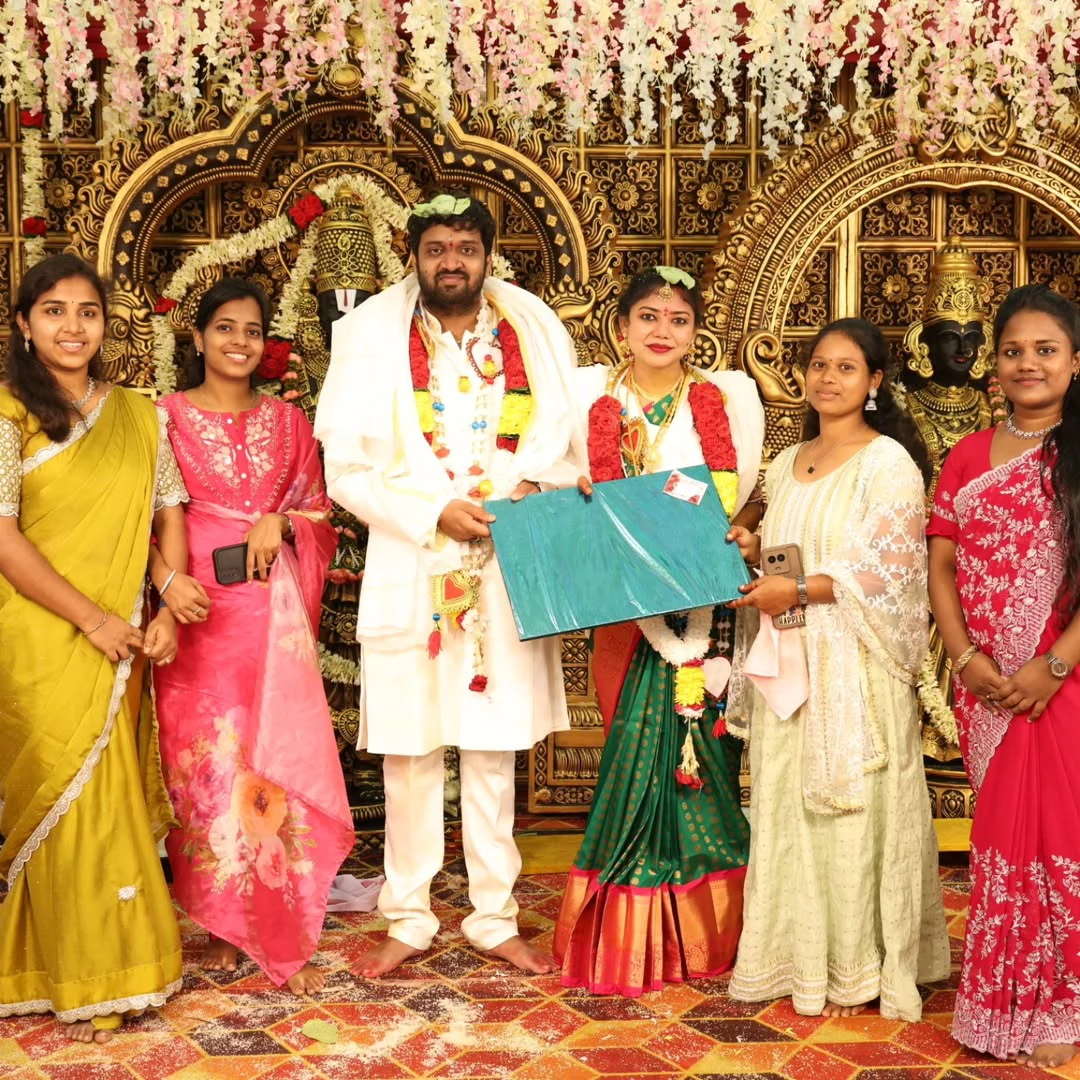Jabardasth Mahidhar Marriage with his Love Chandrakala Wedding Photos