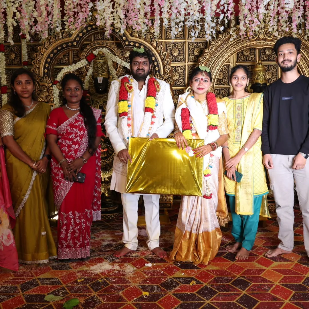 Jabardasth Mahidhar Marriage with his Love Chandrakala Wedding Photos