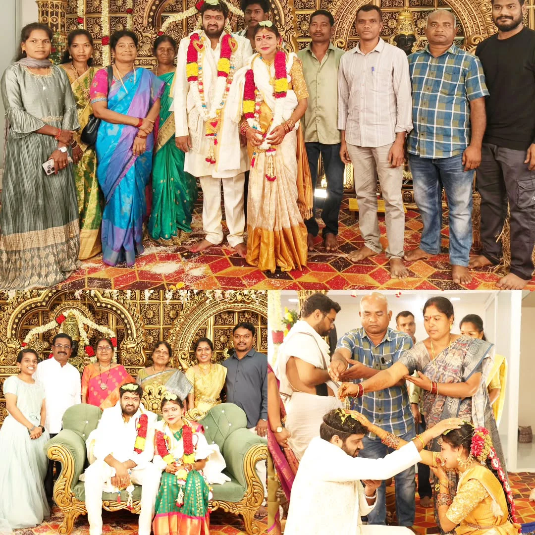 Jabardasth Mahidhar Marriage with his Love Chandrakala Wedding Photos