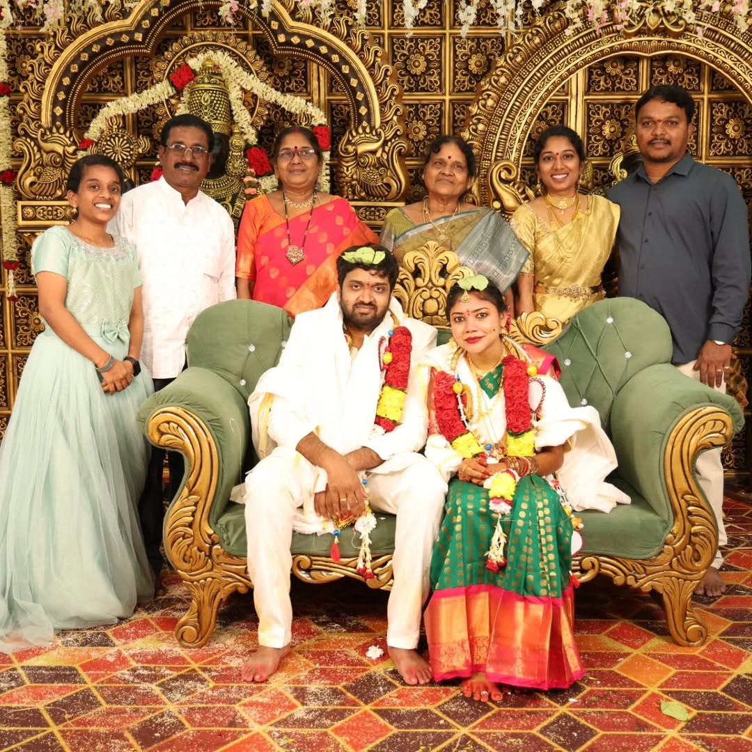 Jabardasth Mahidhar Marriage with his Love Chandrakala Wedding Photos
