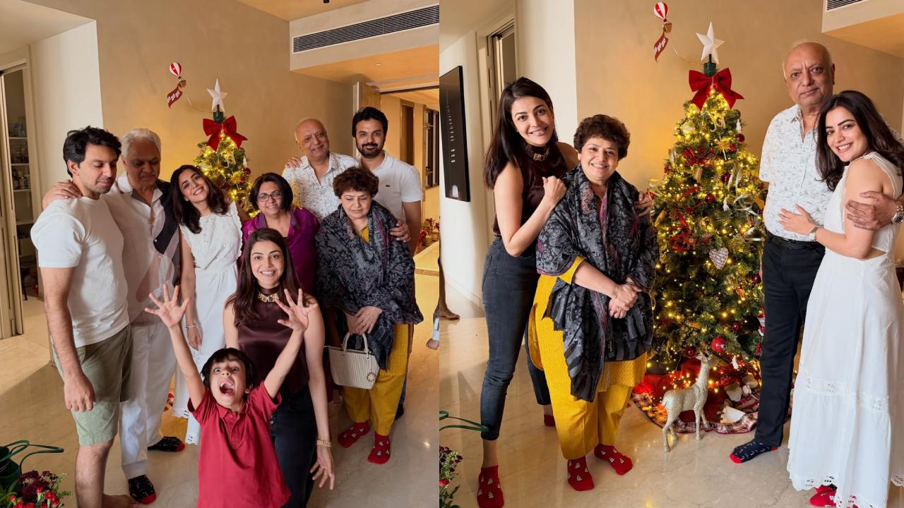 Kajal Aggarwal : ఫ్యామిలీతో కాజల్ అగర్వాల్ క్రిస్మస్ సెలబ్రేషన్స్.. ఫొటోలు వైరల్..