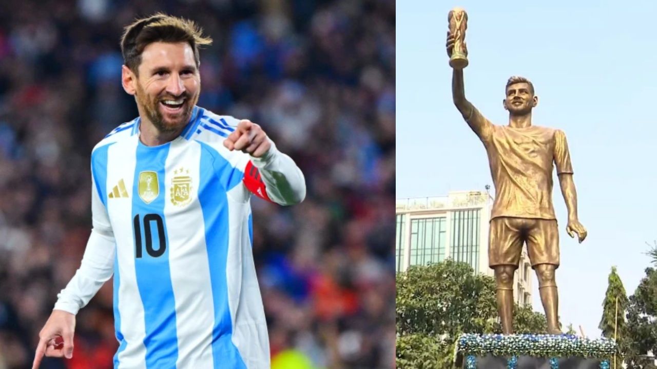 Lionel Messi : వ‌ర్చువ‌ల్‌గా 70 అడుగుల విగ్రహాన్ని ఆవిష్క‌రించిన మెస్సీ..