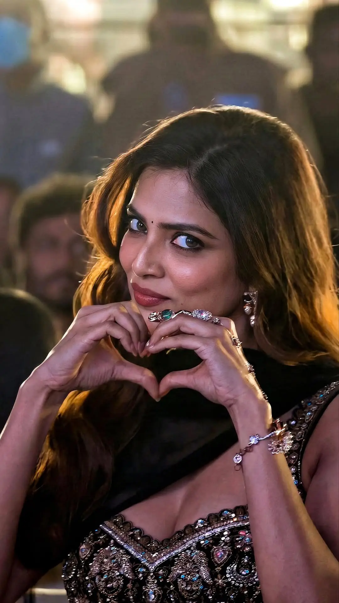 Malavika Mohanan latest photos from the Raja Saab event. (1)