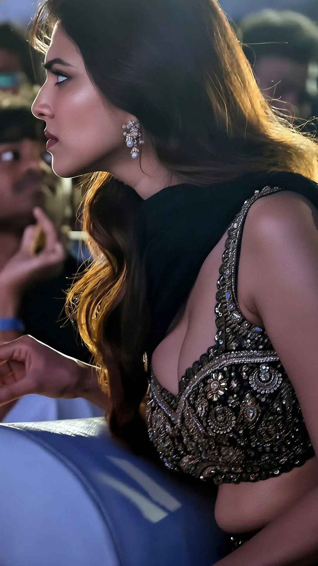 Malavika Mohanan latest photos from the Raja Saab event. (1)