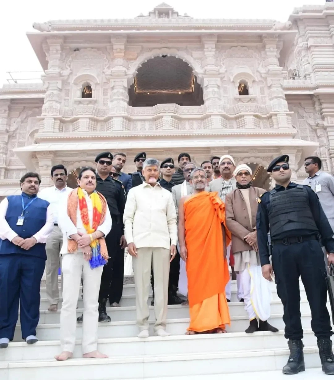 CM Nara Chandrababu Naidu Visits Shri Ram Janmabhoomi Mandir in Ayodhya