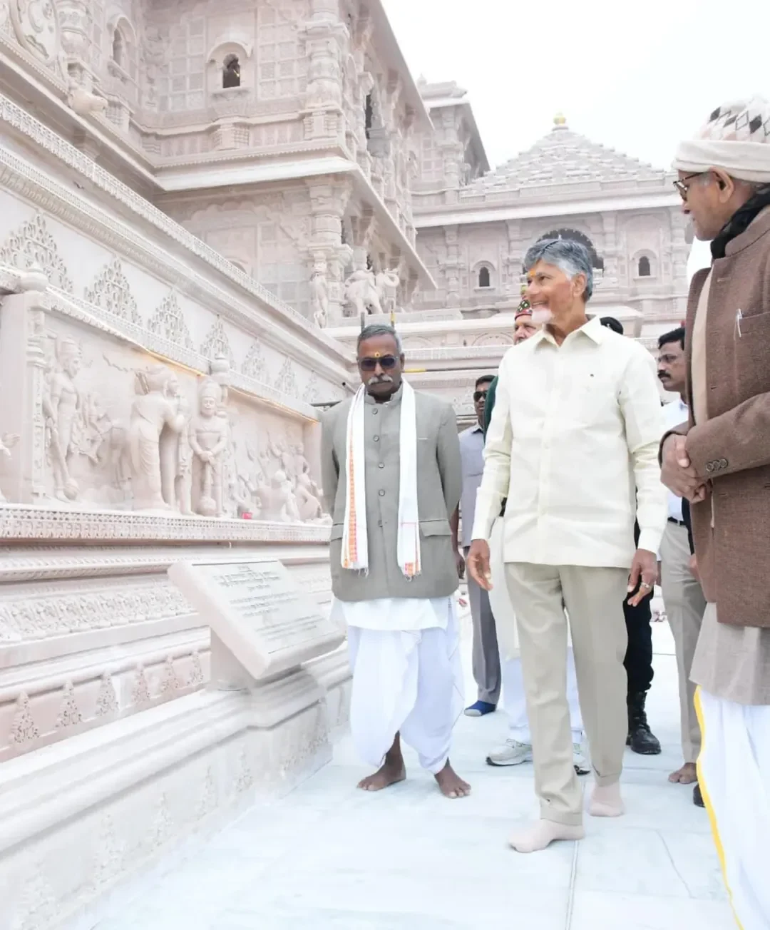 CM Nara Chandrababu Naidu Visits Shri Ram Janmabhoomi Mandir in Ayodhya