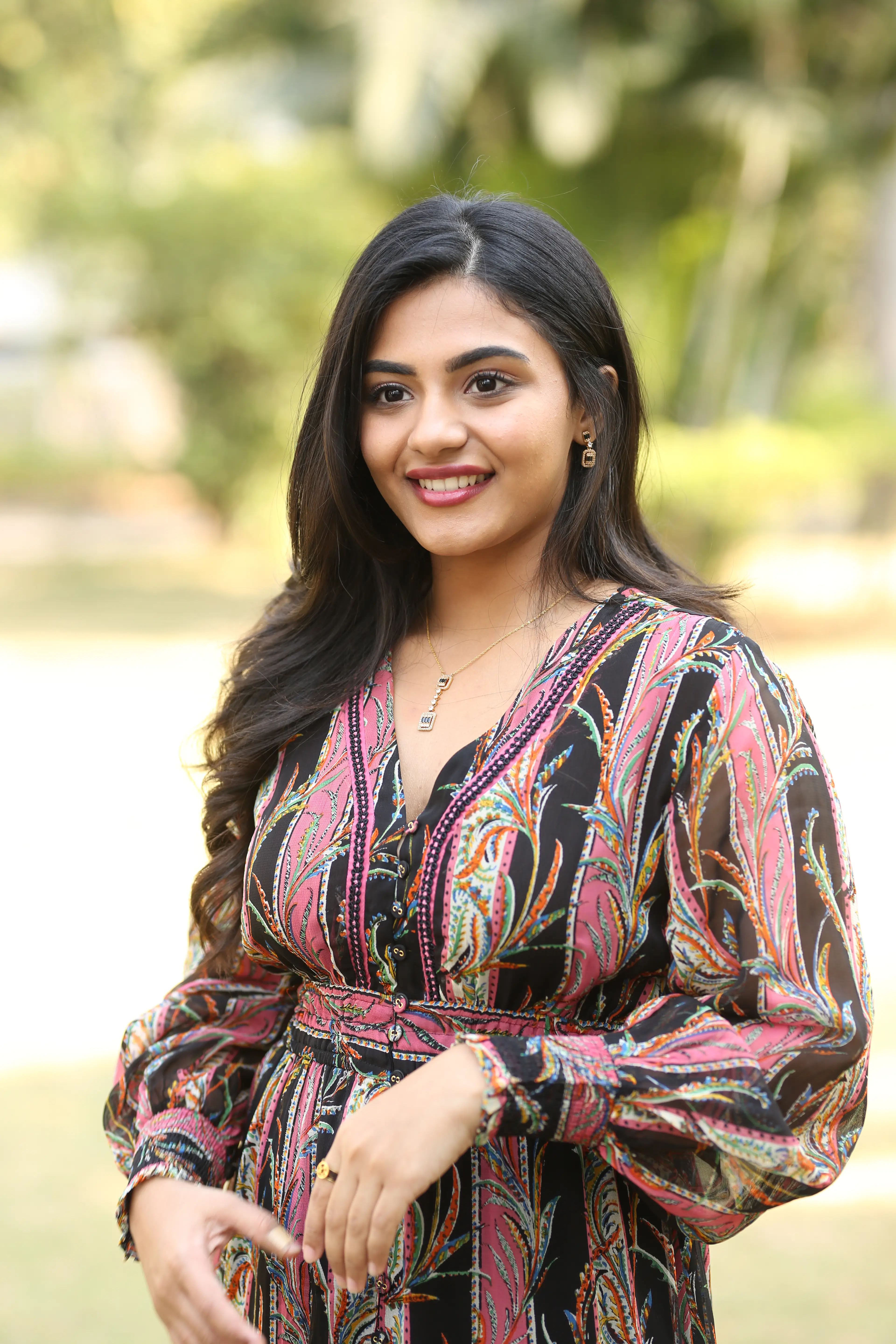 Nayan Sarika at Vrishabha movie promotional event