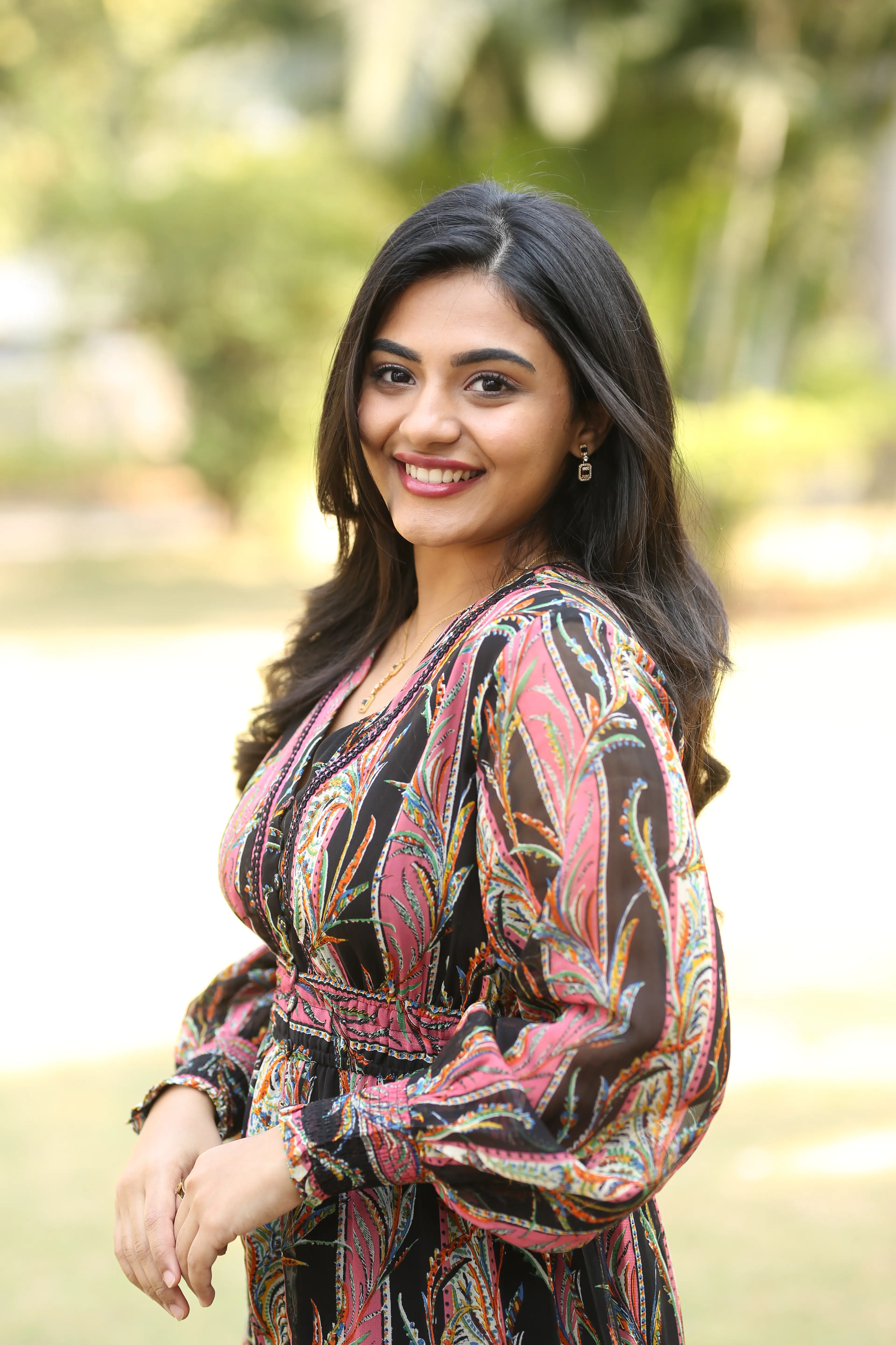 Nayan Sarika at Vrishabha movie promotional event