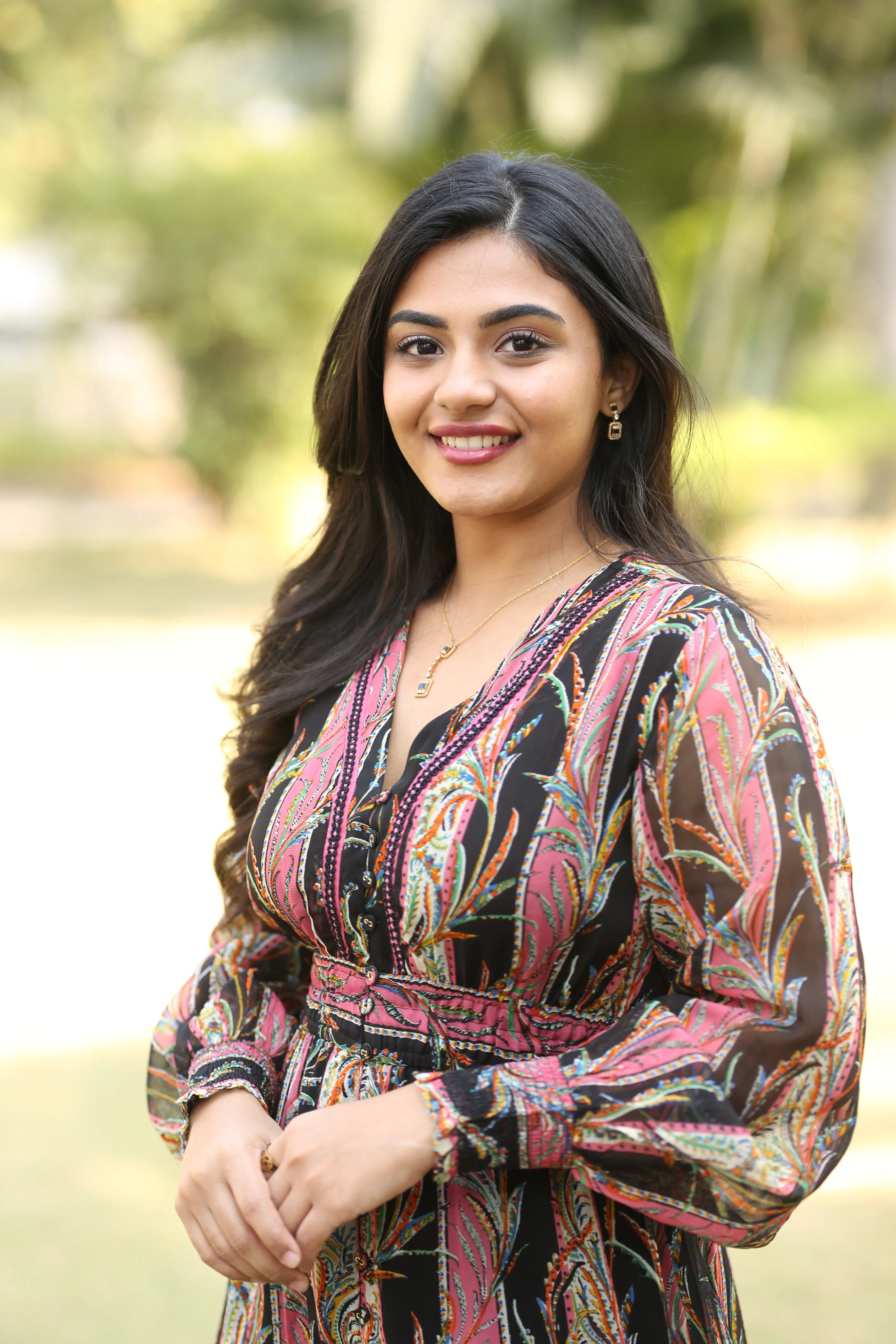 Nayan Sarika at Vrishabha movie promotional event