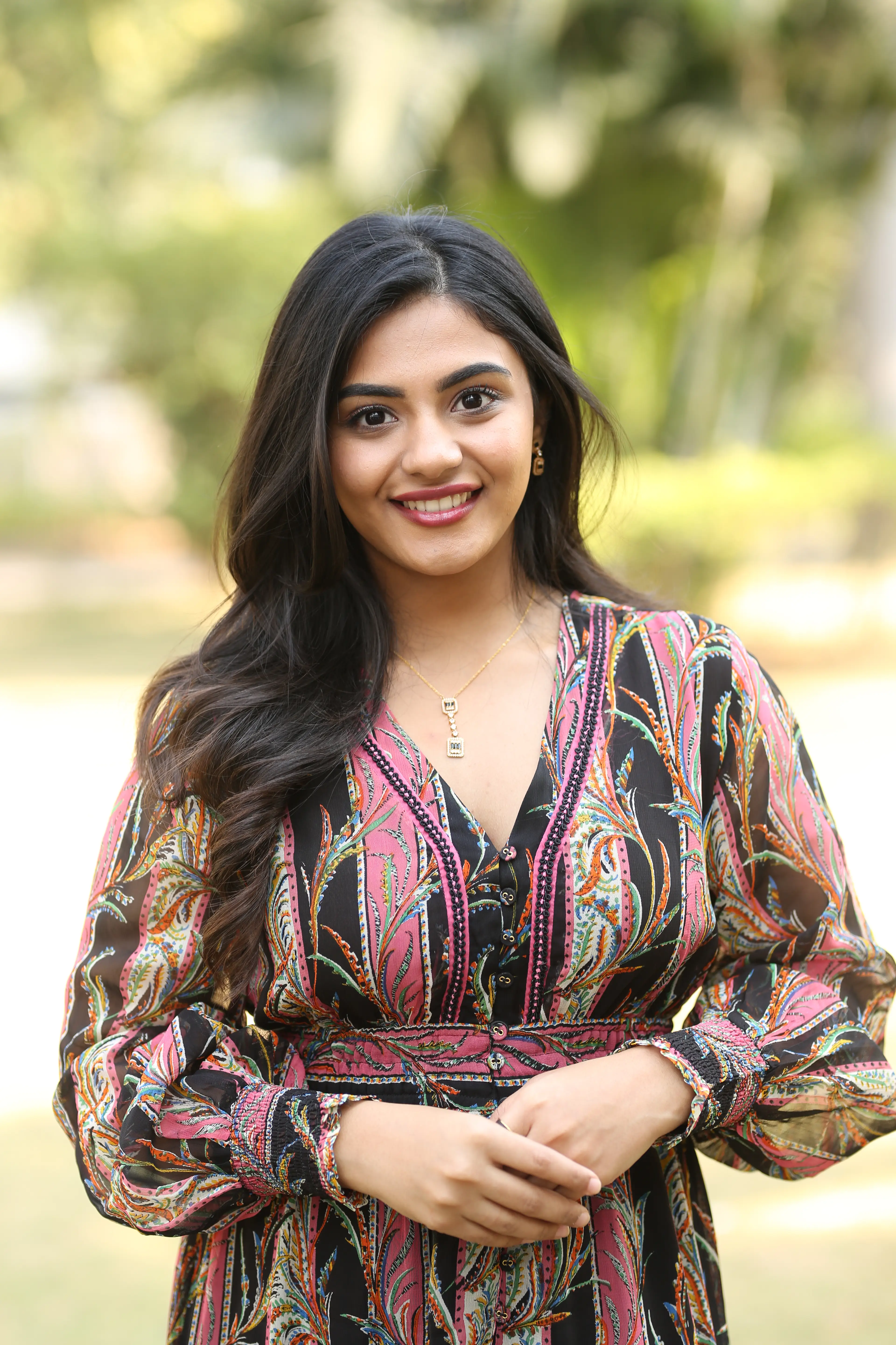 Nayan Sarika at Vrishabha movie promotional event