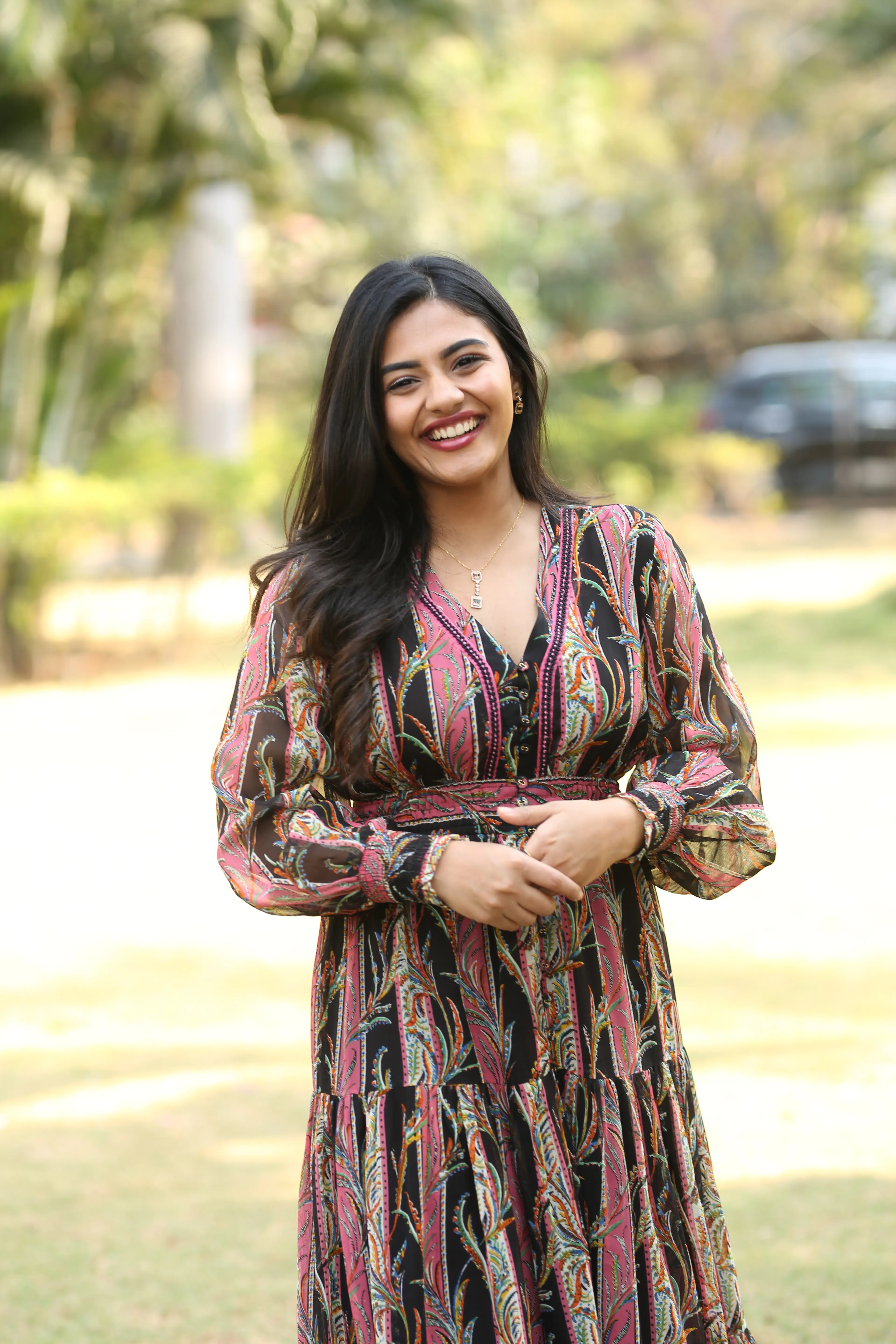 Nayan Sarika at Vrishabha movie promotional event