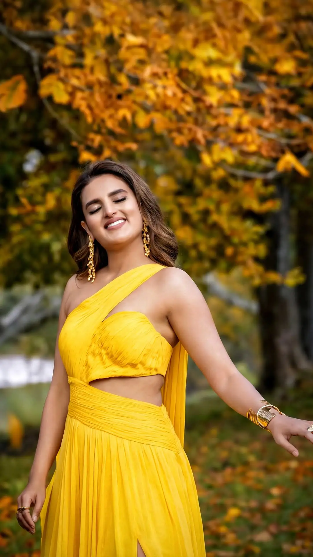 Nidhi Agarwal glamorous show in the Sahana song. (1)