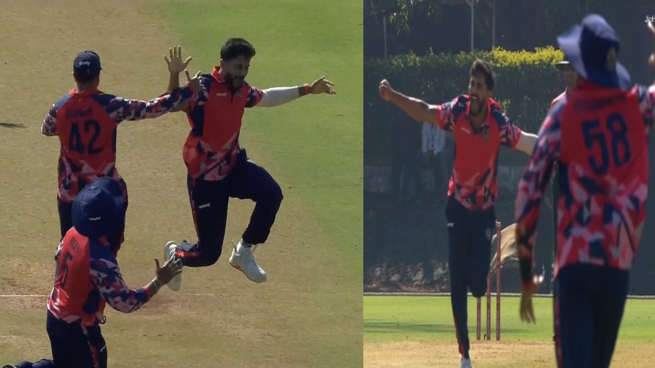 Nitish Kumar Reddy : హ్యాట్రిక్‌తో చెల‌రేగిన నితీశ్ కుమార్ రెడ్డి.. అయినా గానీ..